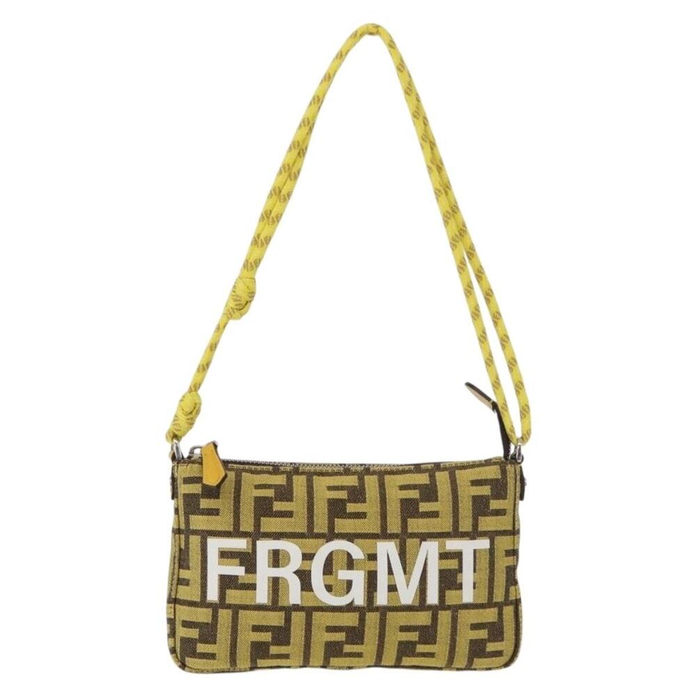 Fendi Zucca Fragment Accessory Pouch Brown